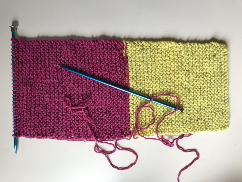 knitting swatch