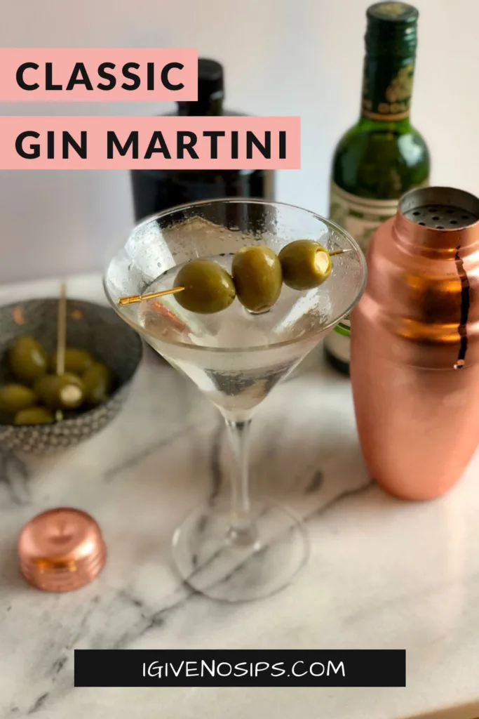 Classic gin martini recipe