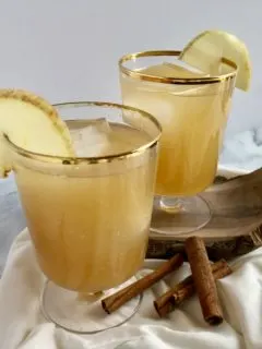 apple cider whiskey sour